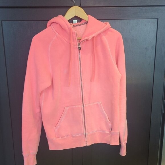TNA Aritzia Pink Full Zip Hoodie - Size Large Good Condition - Picture 1 of 6